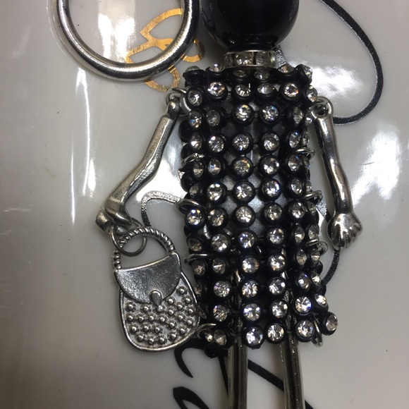 Sparkly Chic Lady Key Chain-PurseCharm and cosmetic bag NWT - Picture 5 of 12